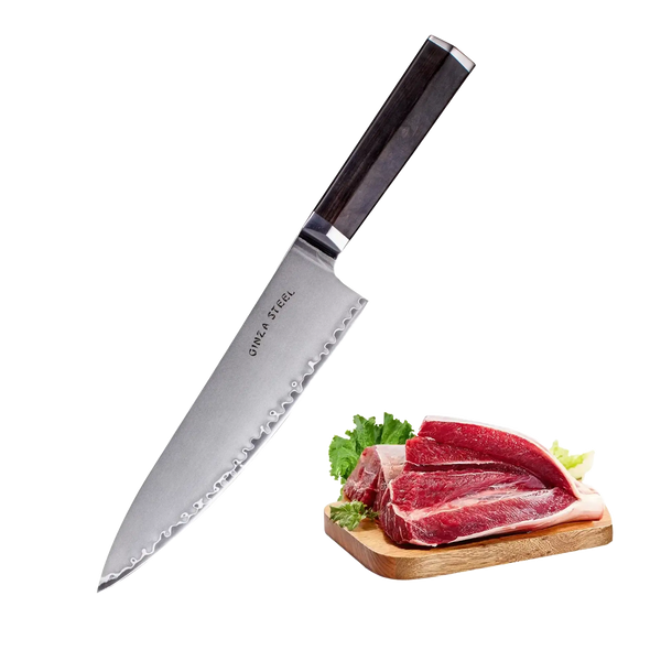 PORTIA 20 | Chef Knife 8" Damascus VG10 Steel / Ebony Wood handle