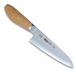 MATSUE 165 - MV Stainless Steel Santoku Knife 165mm/Natural Wood Handle