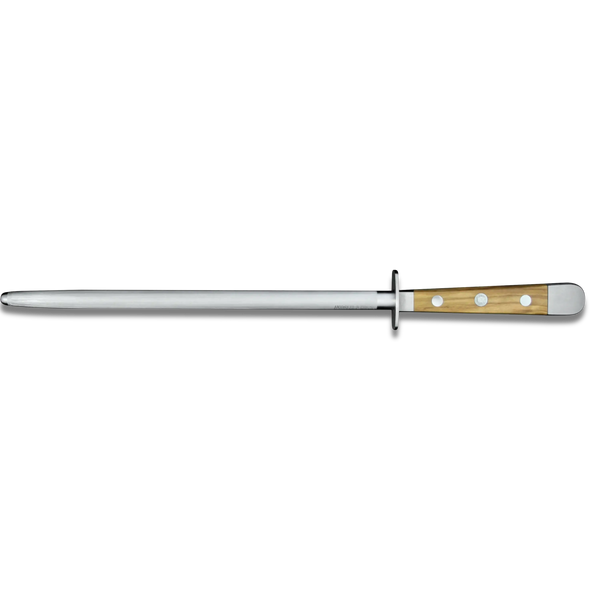 ALPHA OLIVE | Sharpening Steel 10" | Forged Steel / Olive Wood handle