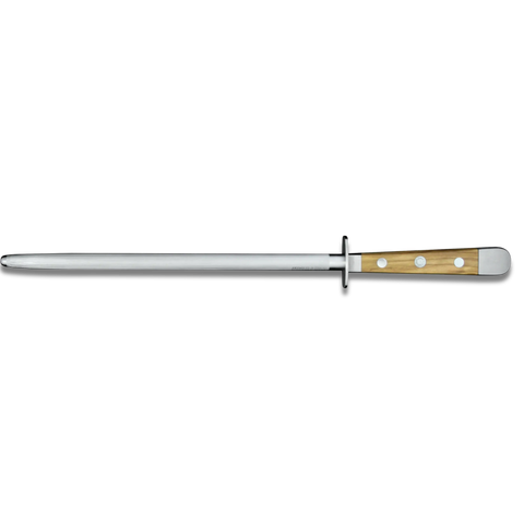 ALPHA OLIVE | Sharpening Steel 10" | Forged Steel / Olive Wood handle