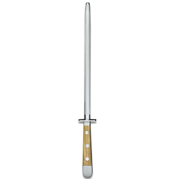 ALPHA OLIVE | Sharpening Steel 10" | Forged Steel / Olive Wood handle