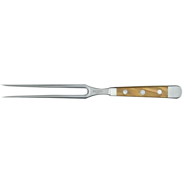 ALPHA OLIVE | Meat Fork 7"  | Forged Steel / Olive wood handle