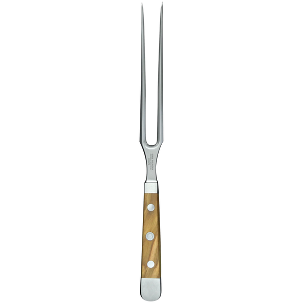 ALPHA OLIVE | Meat Fork 7"  | Forged Steel / Olive wood handle