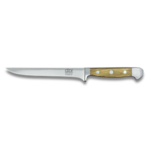 ALPHA OLIVE | Boning Knife 16cm (Flexible) | Forged Steel / Olive wood handle