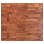 Top view of the cherry end-grain butcher block, 18 × 16 in