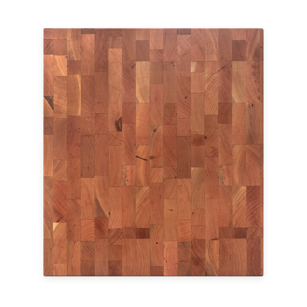 Cherry End-Grain Butcher Block, 18 × 16 in