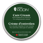 Overhead view of the MAISON RODIN Care Cream tin