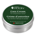 Three-quarter view of the closed MAISON RODIN Care Cream tin