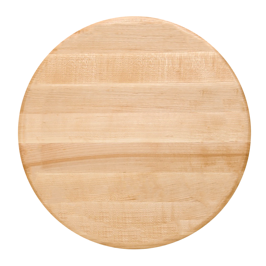 Dessous de la planche à steak ronde en érable