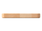 Side view of the maple serving board, 12 × 6 × 0.75 inches