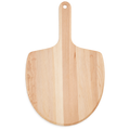 21 × 13-inch maple pizza peel, overhead view.