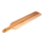 Reverse face of the wooden baguette board, 24 × 5 in