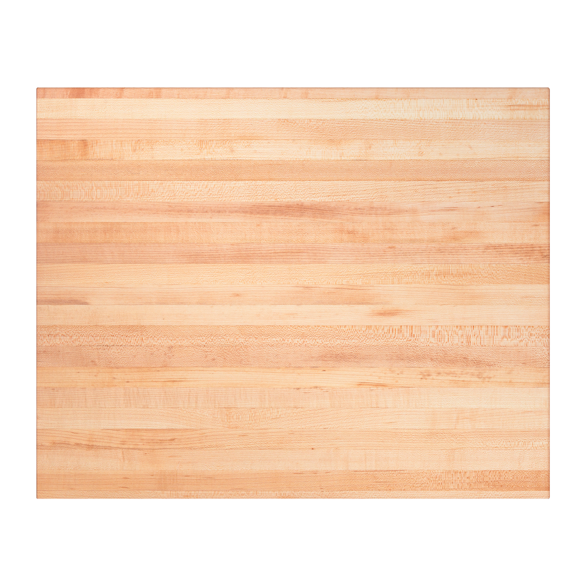 Vue de dessus du billot en érable, en bois de fil, de 20 × 16 po