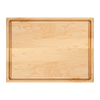 Face avant de la planche à découper en érable avec rigole, de 16 × 12 po